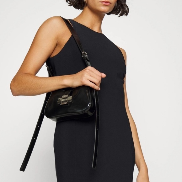 NWT MaxMara Leisure Angola Jersey Sleeveless Midi Dress in Black - Picture 2 of 8